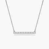 Diamante Bar Pendant Necklace