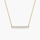 Diamante Bar Pendant Necklace
