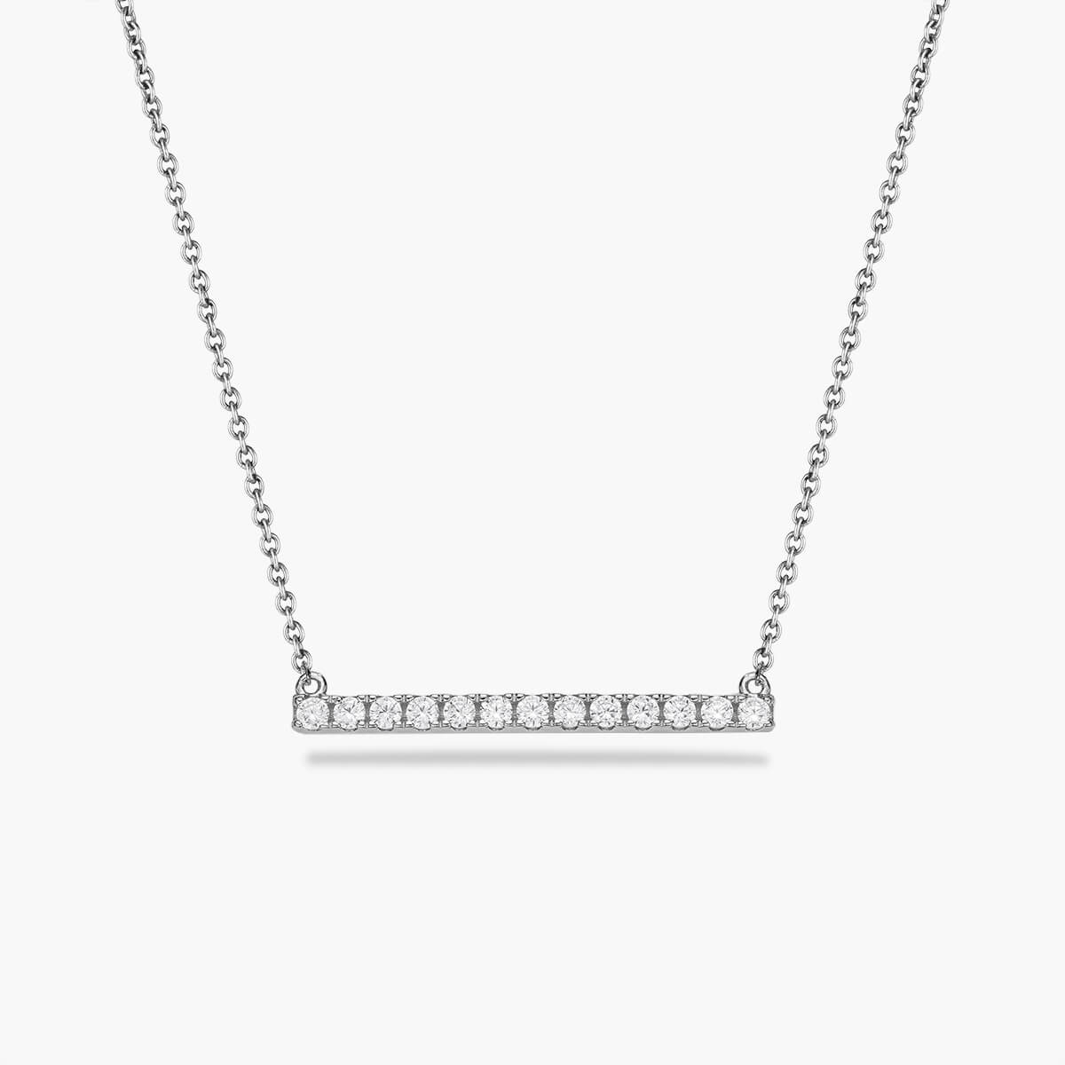 Diamante Bar Pendant Necklace