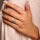Open Pave Claw Wishbone | Stacking Ring