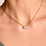 East West Radiant Pendant Necklace