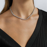 Heart Tennis Necklace