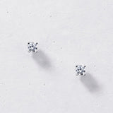 Dainty Round Stud Earrings