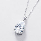 Pear-cut Pendant Necklace