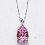 Pear-cut Pendant Necklace | Colours