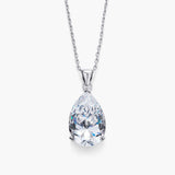 Pear-cut Pendant Necklace