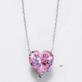 Heart-cut Pendant Necklace | Colours