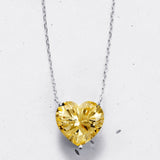 Heart-cut Pendant Necklace | Colours