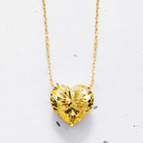Heart-cut Pendant Necklace | Colours