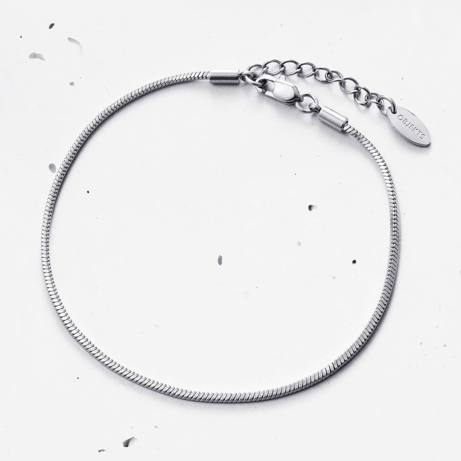 Pyramid Snake Chain Bracelet (2mm)