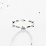 Feather Light Ring | Multi Round Bezel