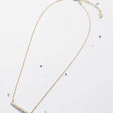 Diamante Bar Pendant Necklace