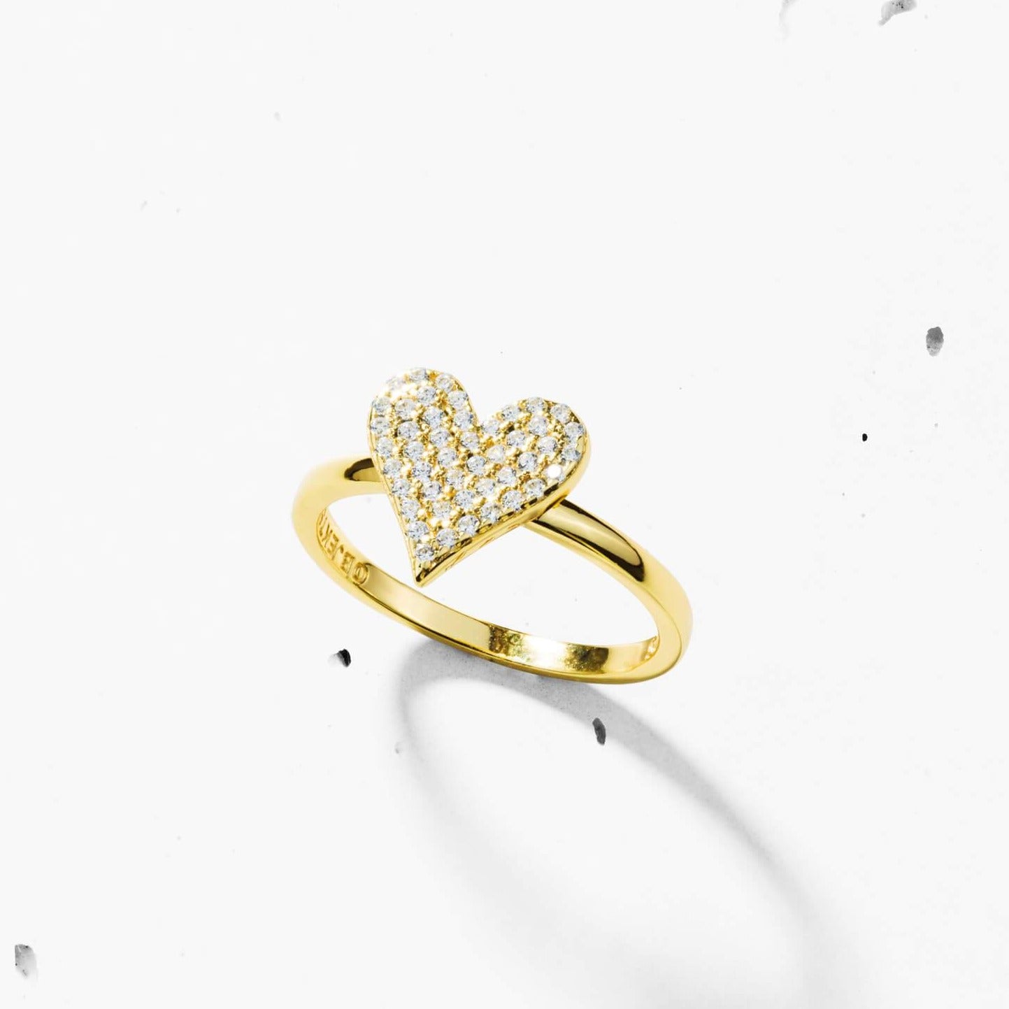 Pave Heart Ring
