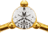Brilliant Round Wishbone | Stacking Ring