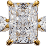 Crushed Ice Rectangle Side Kite | Centrepiece Ring