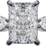 Crushed Ice Rectangle Side Kite | Centrepiece Ring