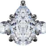 Crushed Ice Pear Trio | Centrepiece Ring