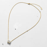 East West Radiant Pendant Necklace