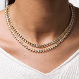Heart Tennis Necklace