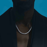 Mens Tennis Necklace (4mm)