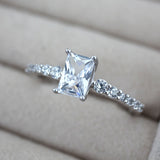 Florus Dainty Radiant-cut Ring