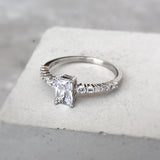 Florus Dainty Radiant-cut Ring