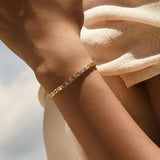 Bezel Emerald Tennis Bracelet