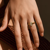 Open Pavé Stacking Ring