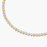 Heart Tennis Bracelet