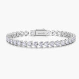 Heart Tennis Bracelet