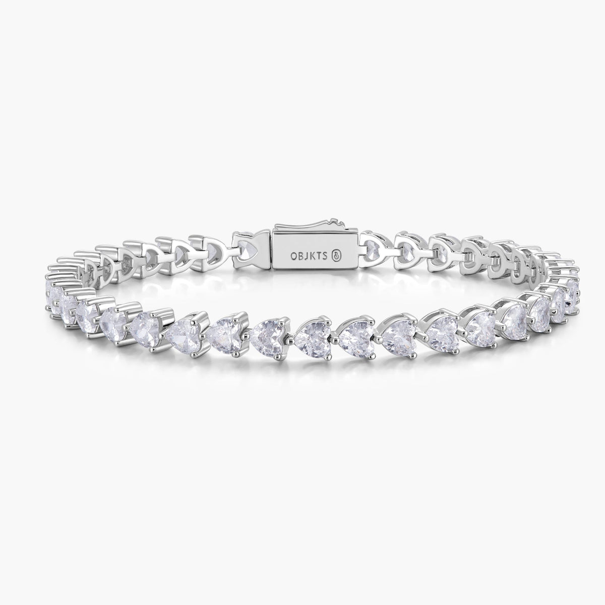 Heart Tennis Bracelet