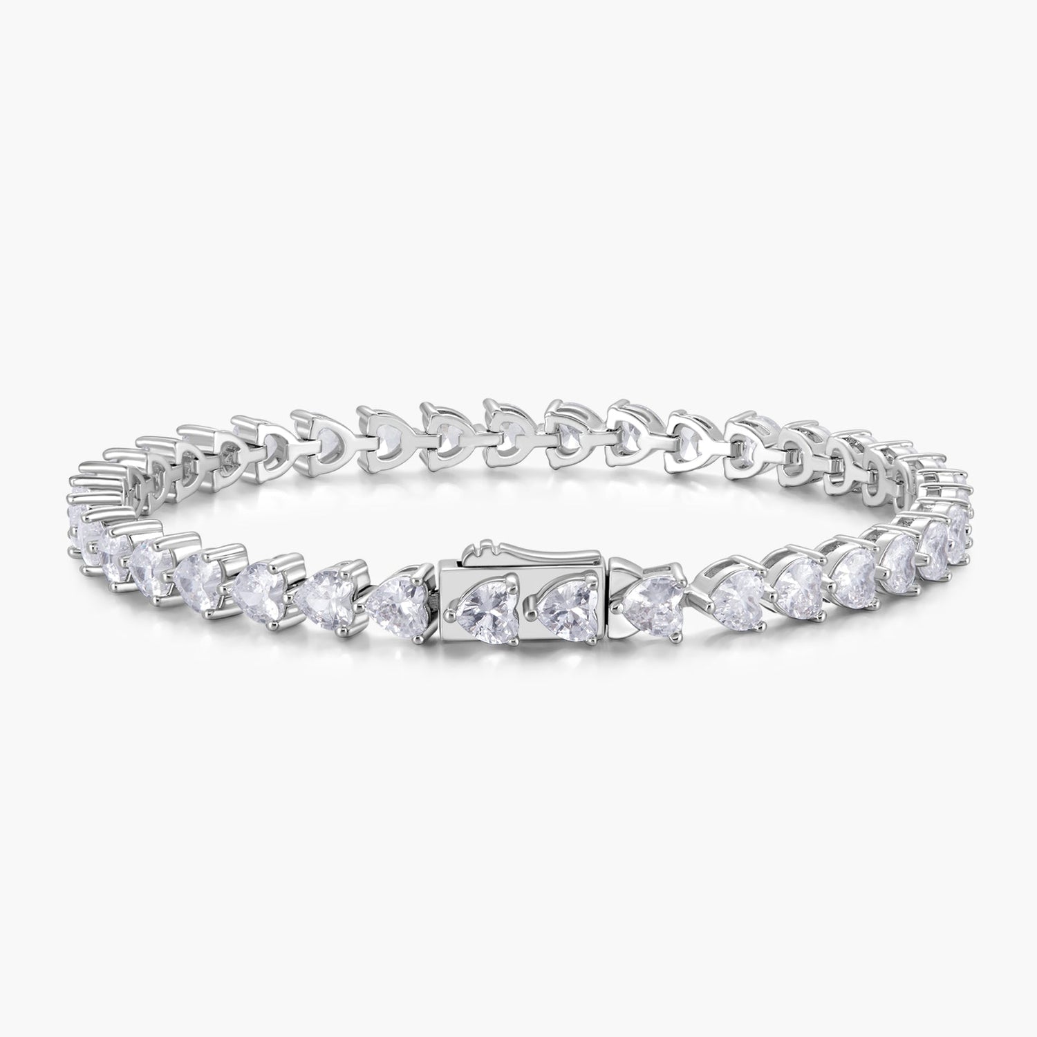Heart Tennis Bracelet