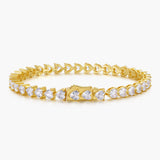 Heart Tennis Bracelet