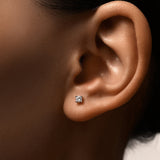 Dainty Round Stud Earrings