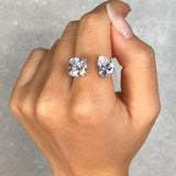 Cushion X Pear Open Ring