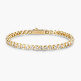 Bezel Round Tennis Bracelet