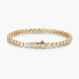 Bezel Round Tennis Bracelet