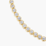 Bezel Round Tennis Bracelet