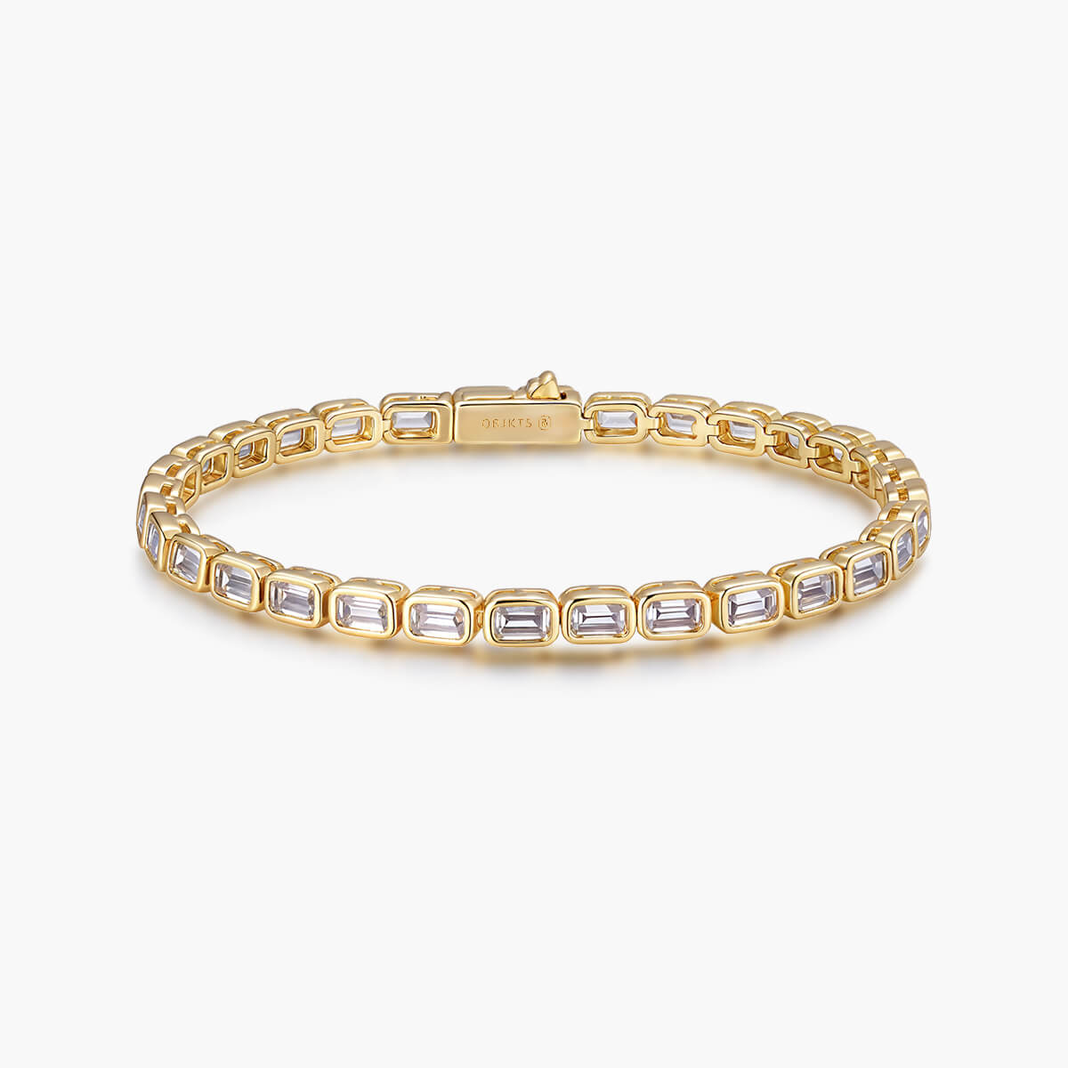 Bezel Emerald Tennis Bracelet