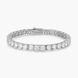 Mens Sterling Silver Tennis Bracelet (4.5mm)