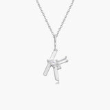 Initial Necklace | Platinum