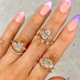 Brilliant Round Wishbone | Stacking Ring