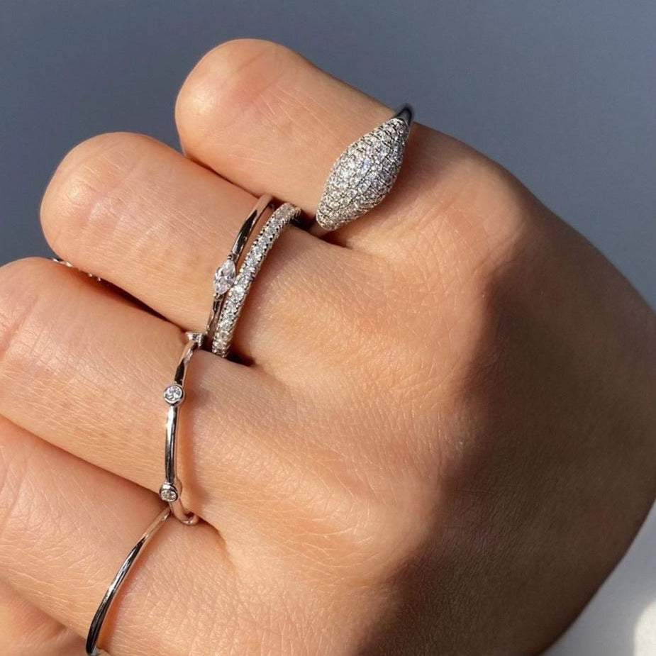 Pave Dome Ring