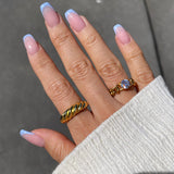 Brilliant Round Chain Ring