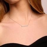 Diamante Bar Pendant Necklace