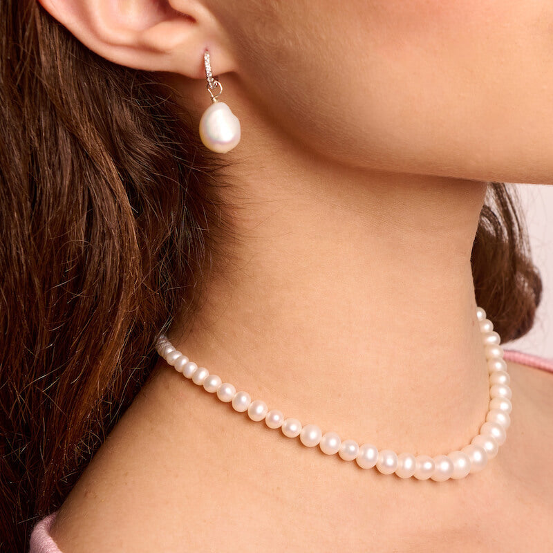 Gradiente Pearl Choker Necklace