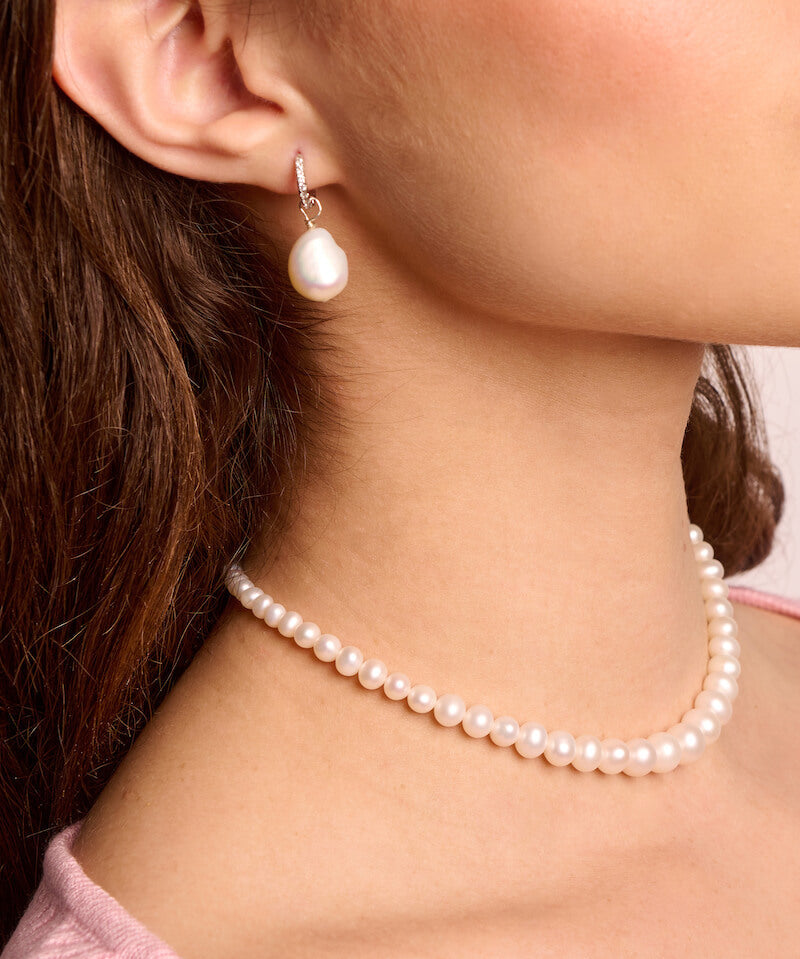 Gradiente Pearl Choker Necklace