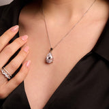 Pear-cut Pendant Necklace