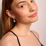 Heart X Cushion Drop Earrings | HighCarbon