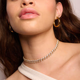 Cuban Chain Link Choker Necklace